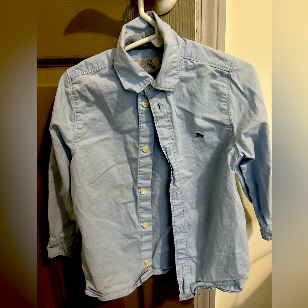 Blue L.0.G.G button down boys.